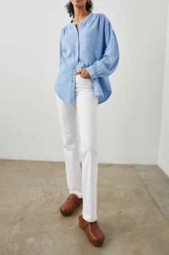 Vrouwen Rails Charlet Top - Vista Blauw