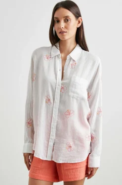 Vrouwen Rails Charli Overhemd - Hibiscus Borduursel