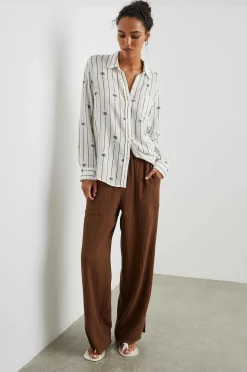 Vrouwen Rails Charli Shirt - Gestreepte Palmen