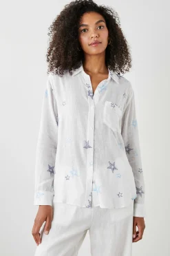 Vrouwen Rails Charli Shirt - Marine Gestikte Sterren