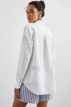 Vrouwen Rails Charli Shirt - Wit Palmoogje