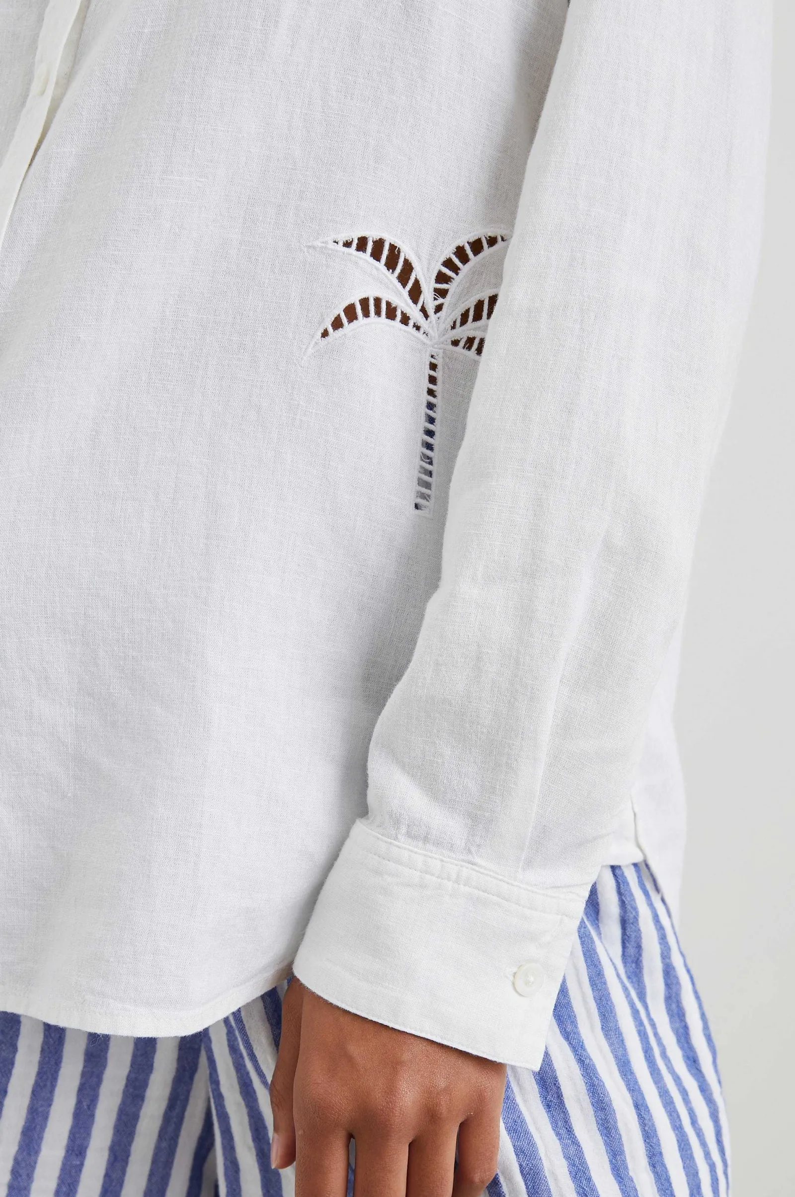 Vrouwen Rails Charli Shirt - Wit Palmoogje