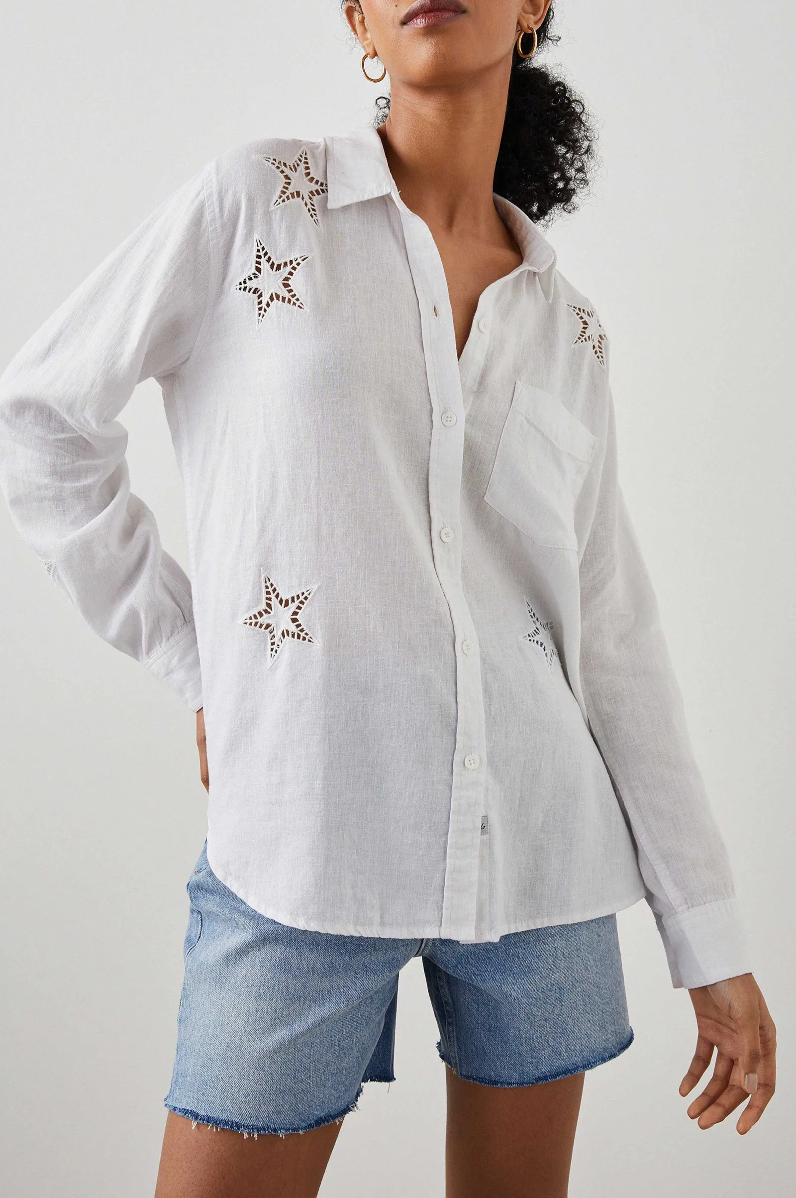 Vrouwen Rails Charli Shirt - Witte Oogjesterren