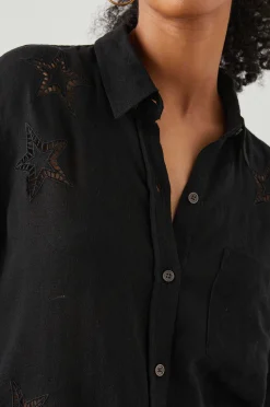 Vrouwen Rails Charli Shirt - Zwart Oogje Sterren