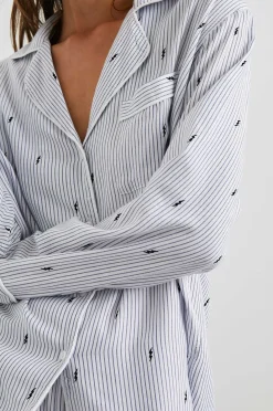 Vrouwen Rails Clara Pyjamaset - Gevlokkeerde Bliksem Krijtstreep