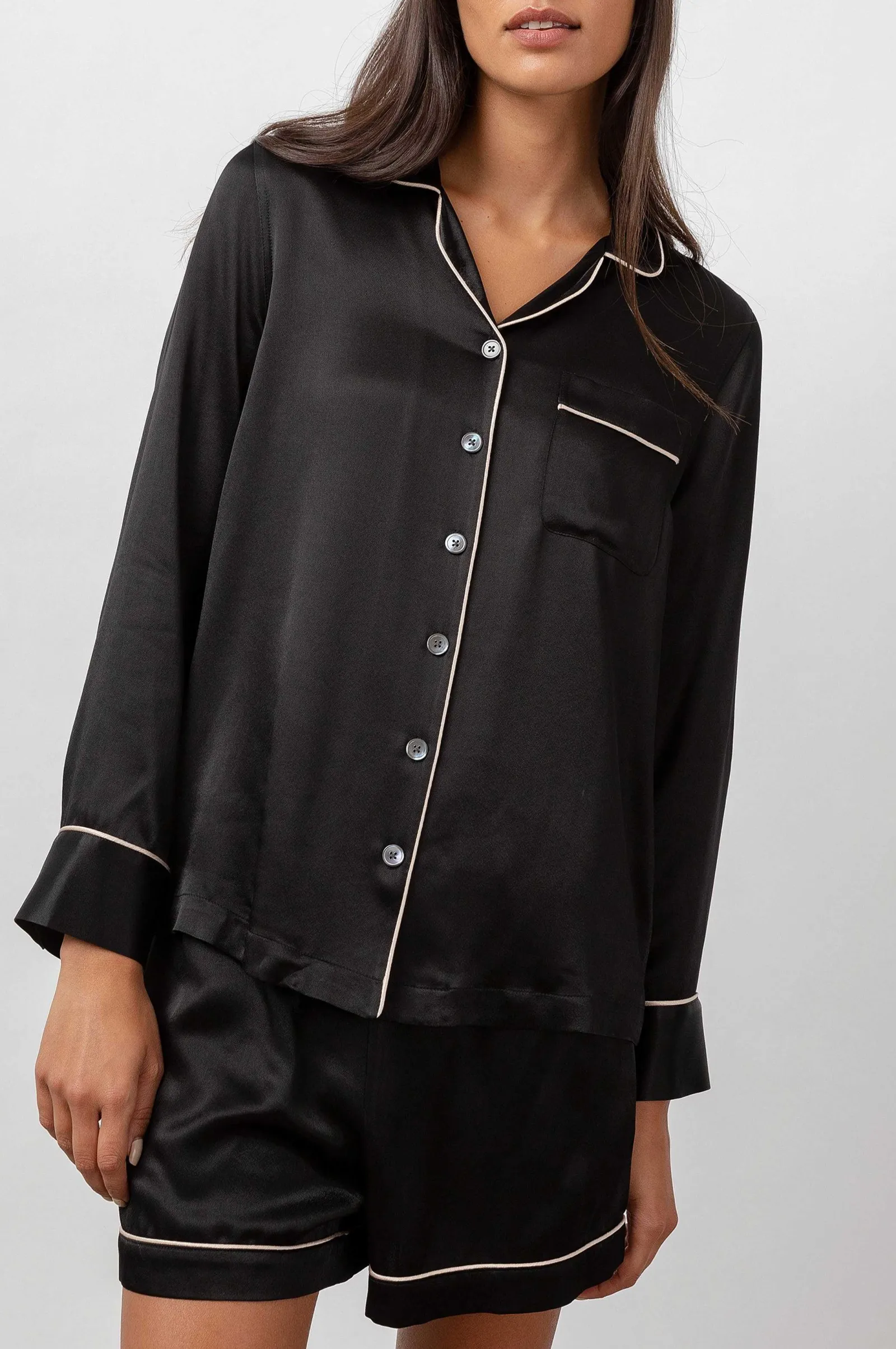 Vrouwen Rails Clarise Pyjamaset - Satijn Onyx Champagne