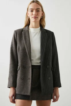 Vrouwen Rails Cody Blazer - Krijtstreep Geruite Mix