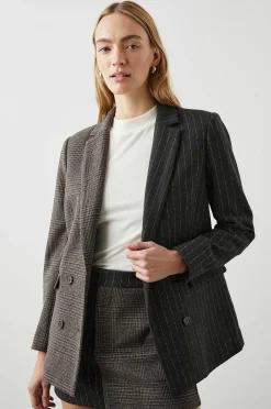 Vrouwen Rails Cody Blazer - Krijtstreep Geruite Mix