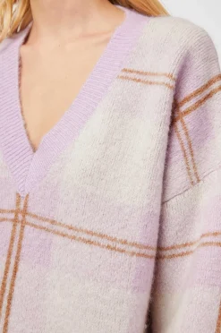 Vrouwen Rails Colleen Trui - Lilac Plaid