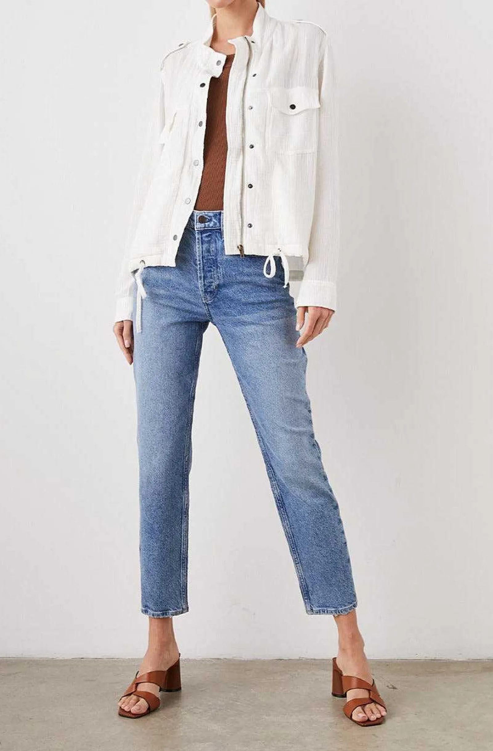 Vrouwen Rails Collins Jas - Gaas Wit