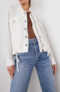Vrouwen Rails Collins Jas - Gaas Wit