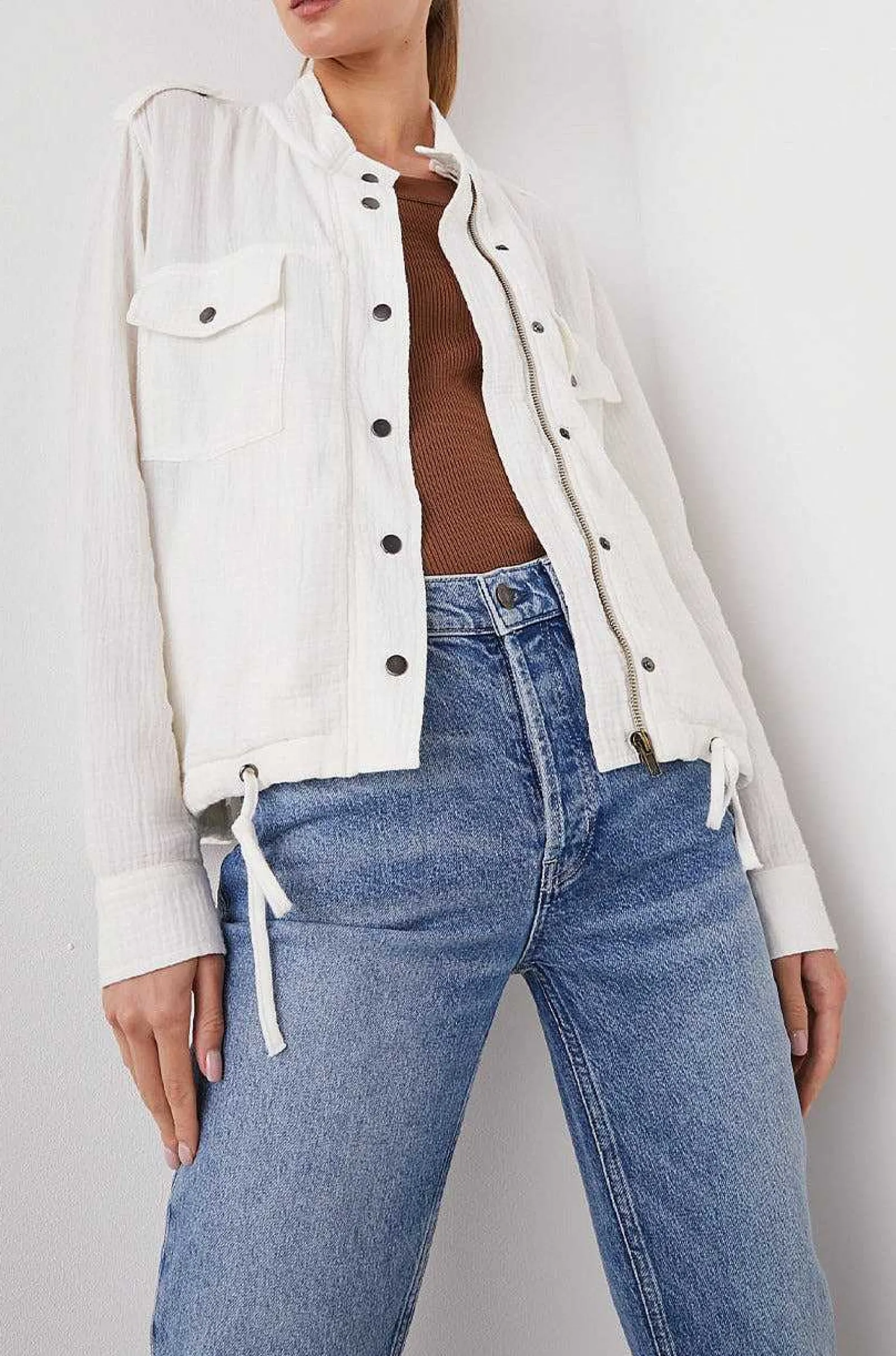 Vrouwen Rails Collins Jas - Gaas Wit