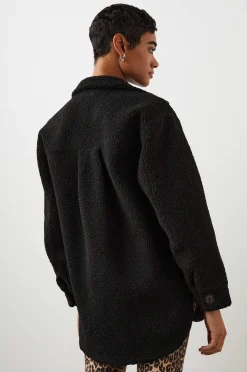 Vrouwen Rails Connie Shirtjas - Zwart Teddy