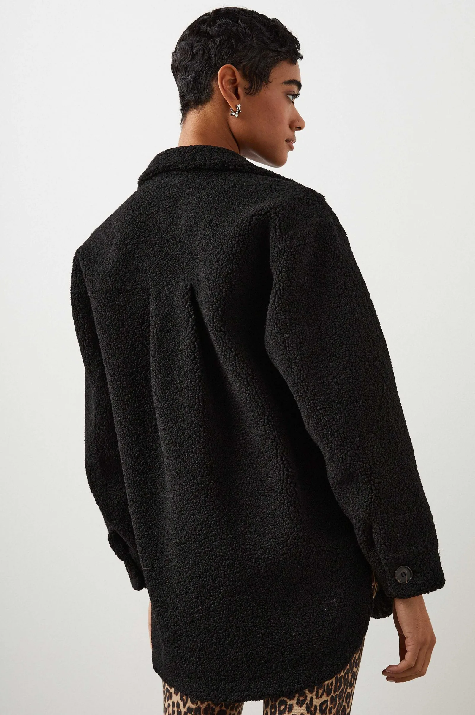 Vrouwen Rails Connie Shirtjas - Zwart Teddy