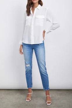 Vrouwen Rails Cori Overhemd - Zijde Wit