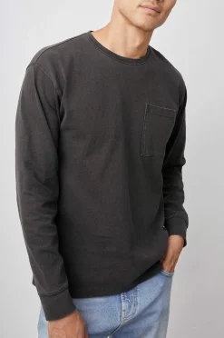 Heren Rails Cyd T-Shirt - Gewassen Zwart