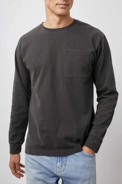 Heren Rails Cyd T-Shirt - Gewassen Zwart