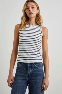 Vrouwen Rails De Racer Tank - Sailor Stripe Marine
