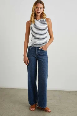 Vrouwen Rails De Racer Tank - Sailor Stripe Marine