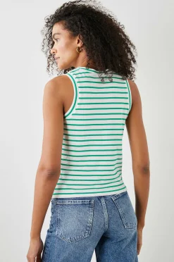 Vrouwen Rails De Racer Tank - Zeilor Streep Groen