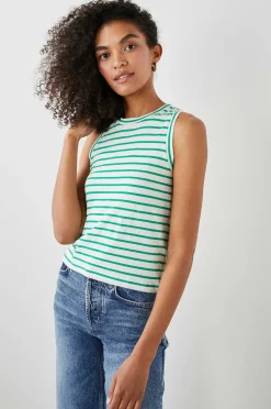 Vrouwen Rails De Racer Tank - Zeilor Streep Groen