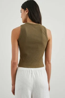 Vrouwen Rails De Racertank - Olijf