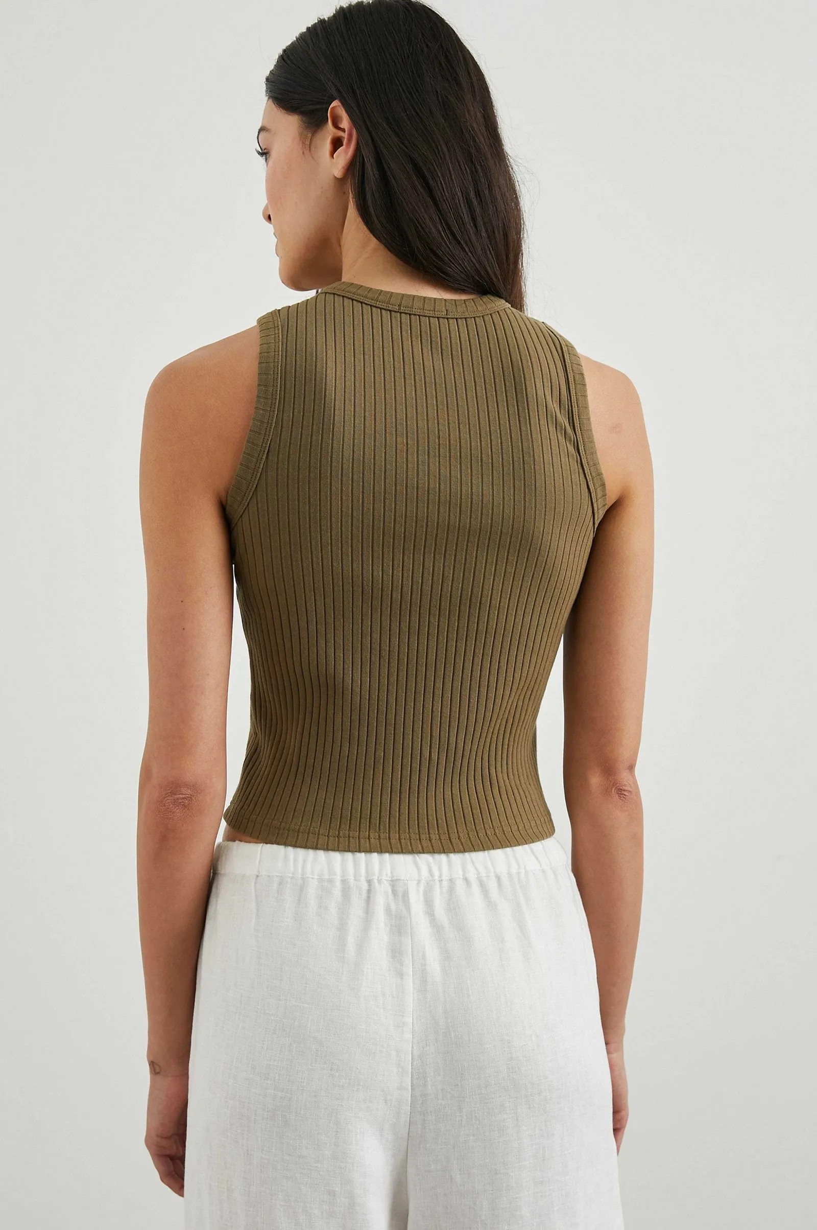 Vrouwen Rails De Racertank - Olijf