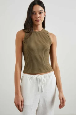 Vrouwen Rails De Racertank - Olijf