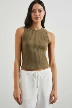Vrouwen Rails De Racertank - Olijf