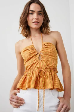 Vrouwen Rails Dulce Top - Kersen Lime Gingham