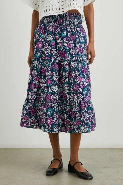 Vrouwen Rails Edina Rok - Houtblok Bloemen