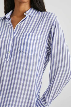 Vrouwen Rails Elle Overhemd - Blauw Witte Streep
