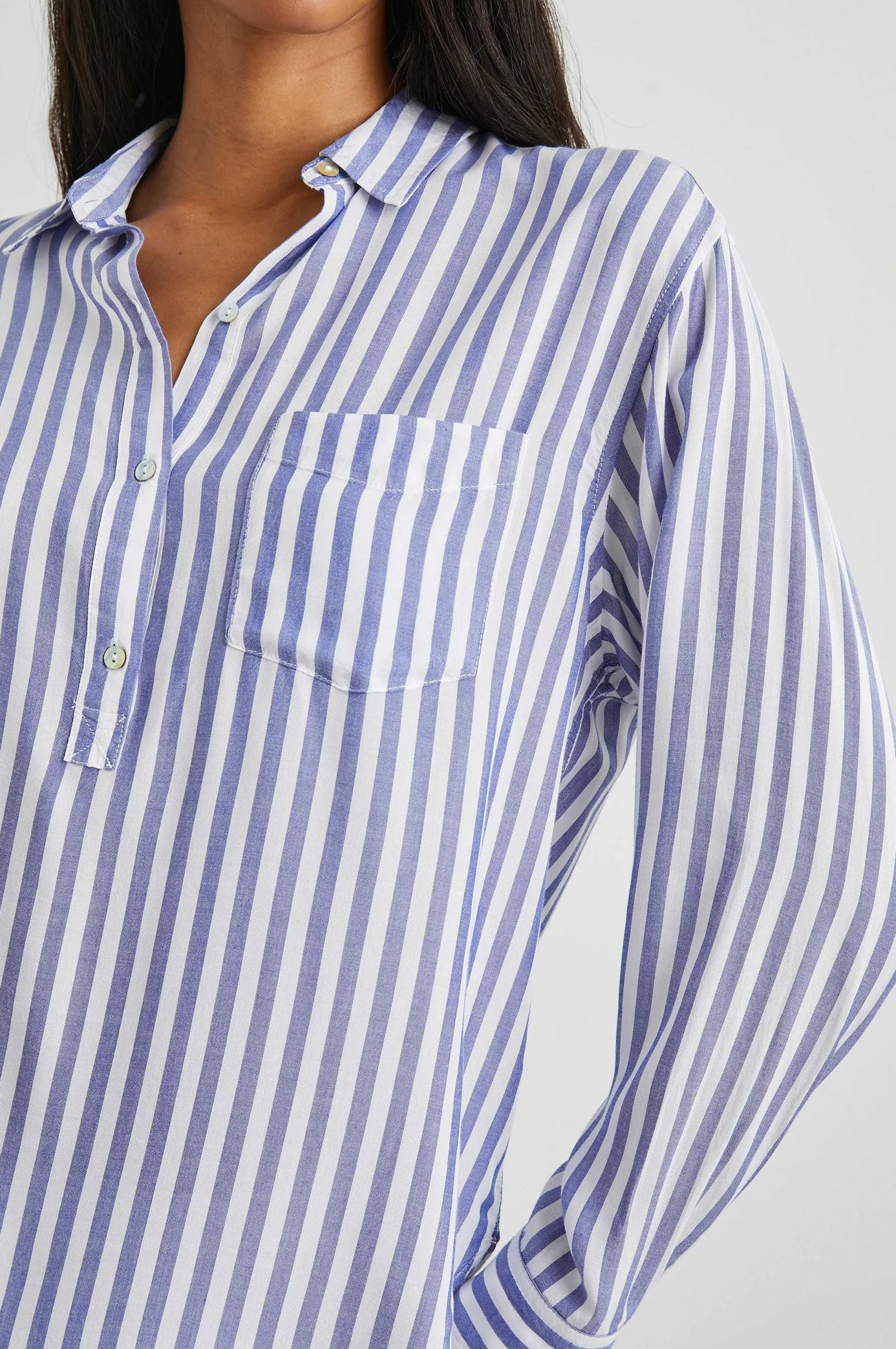 Vrouwen Rails Elle Overhemd - Blauw Witte Streep