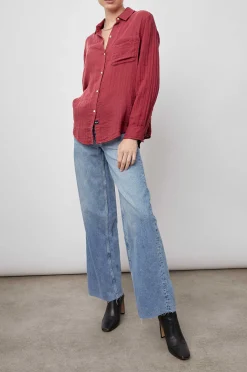 Vrouwen Rails Ellis Overhemd - Cranberry