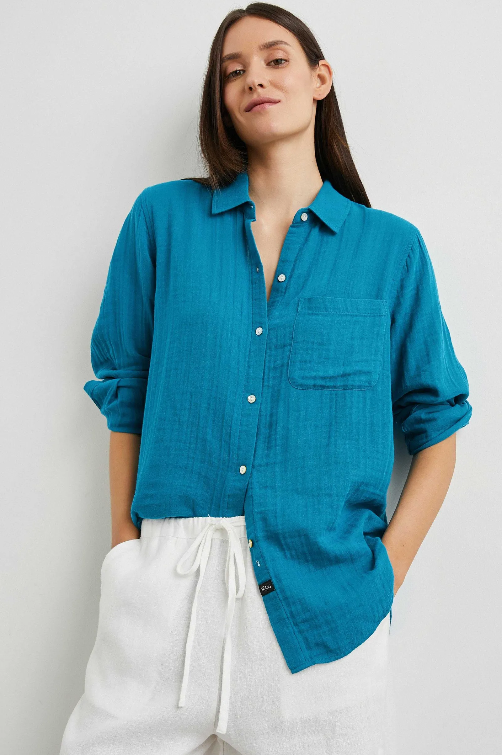 Vrouwen Rails Ellis Shirt - Turkse Tegel