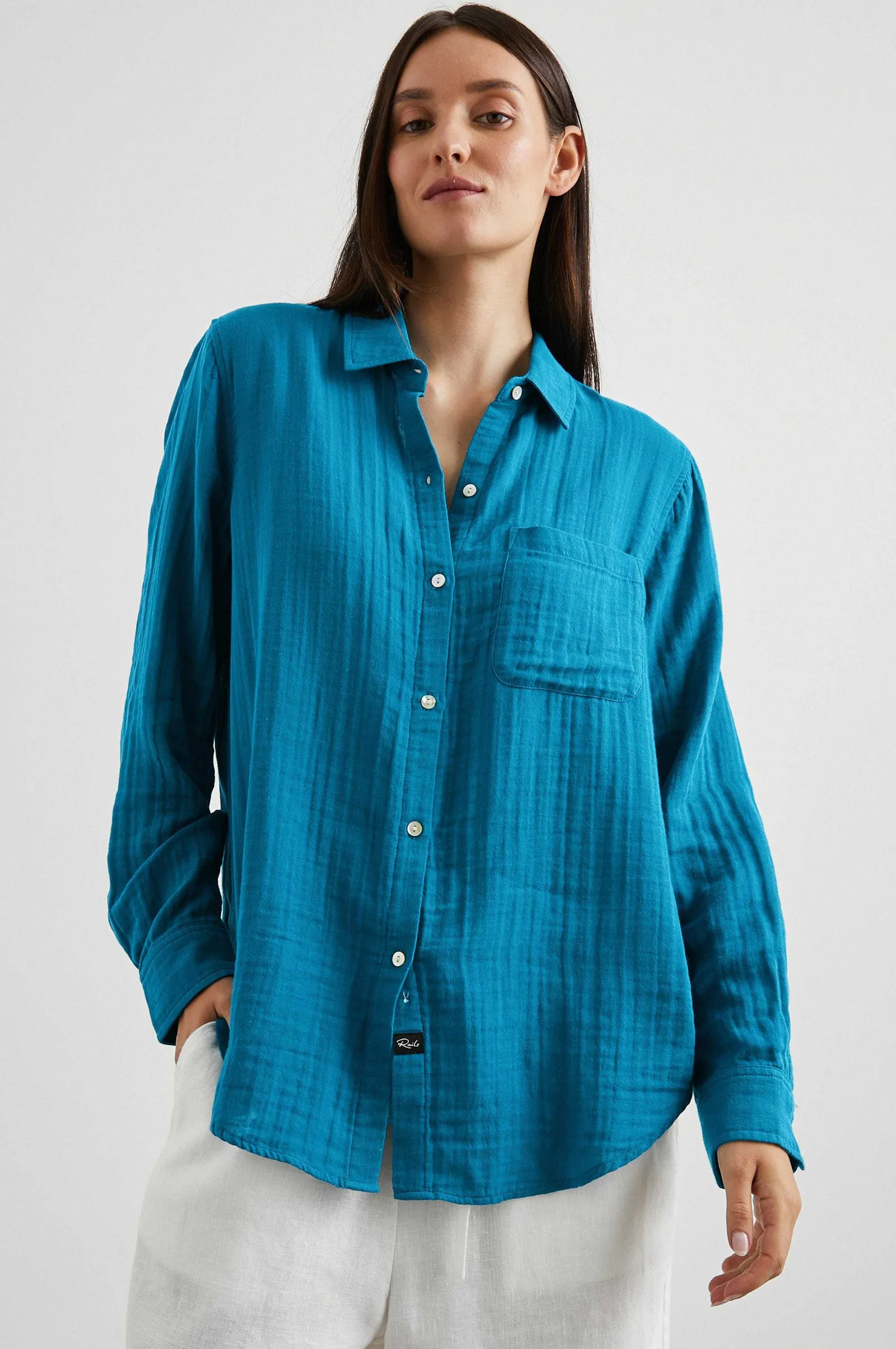 Vrouwen Rails Ellis Shirt - Turkse Tegel