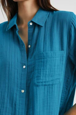 Vrouwen Rails Ellis Shirt - Turkse Tegel