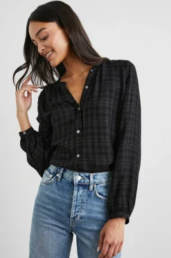 Vrouwen Rails Eloise Top - Onyx Lurex