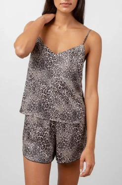 Vrouwen Rails Emme Pyjamaset - Satijn Umber Cheetah