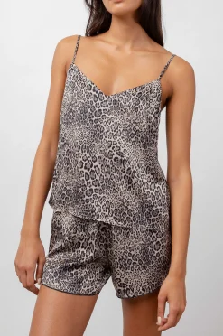 Vrouwen Rails Emme Pyjamaset - Satijn Umber Cheetah