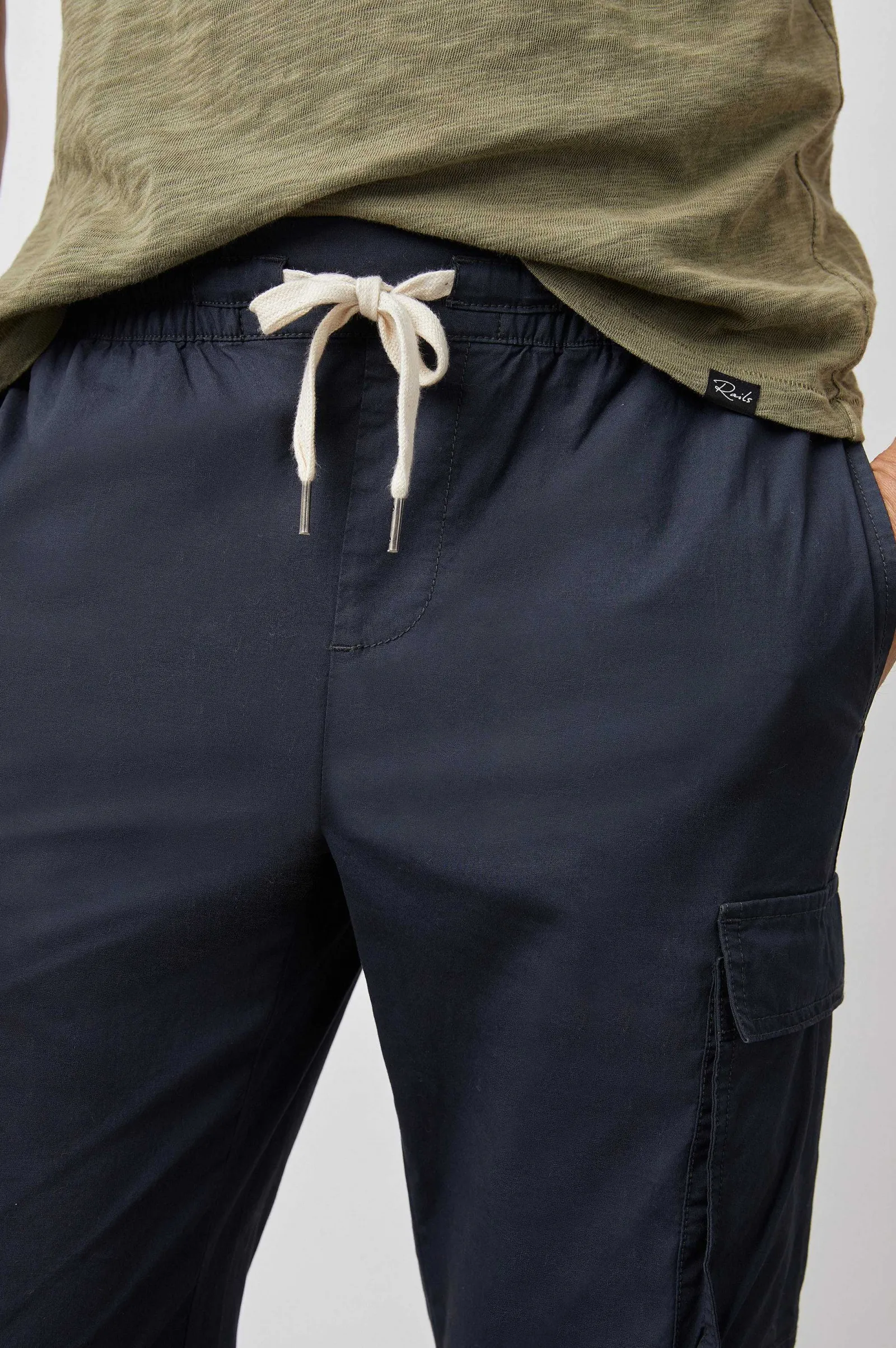 Heren Rails Emmerson Broek - Gewassen Zwart