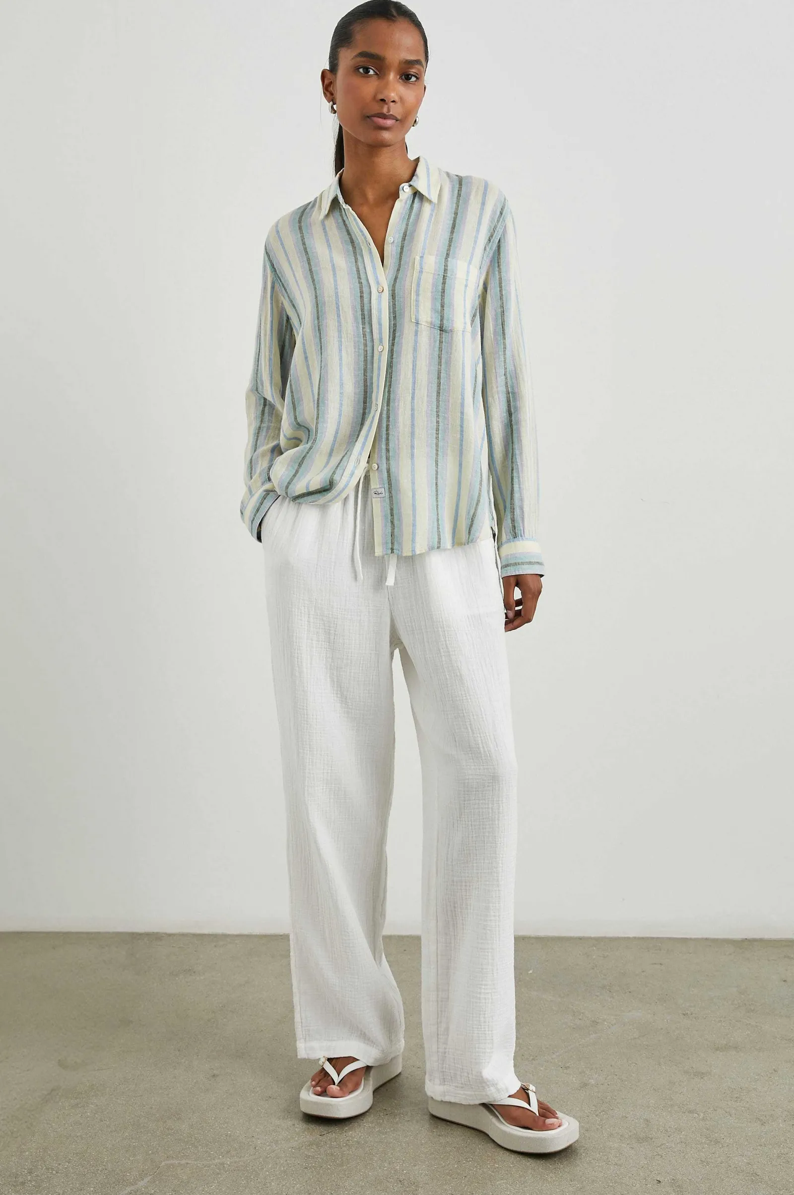 Vrouwen Rails Emmie Broek - Gaas Wit