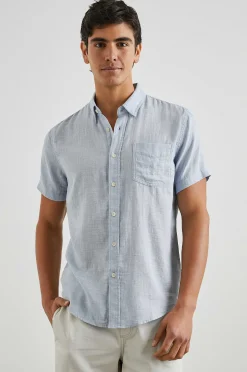 Heren Rails Fairfax Overhemd - Blauw Melange