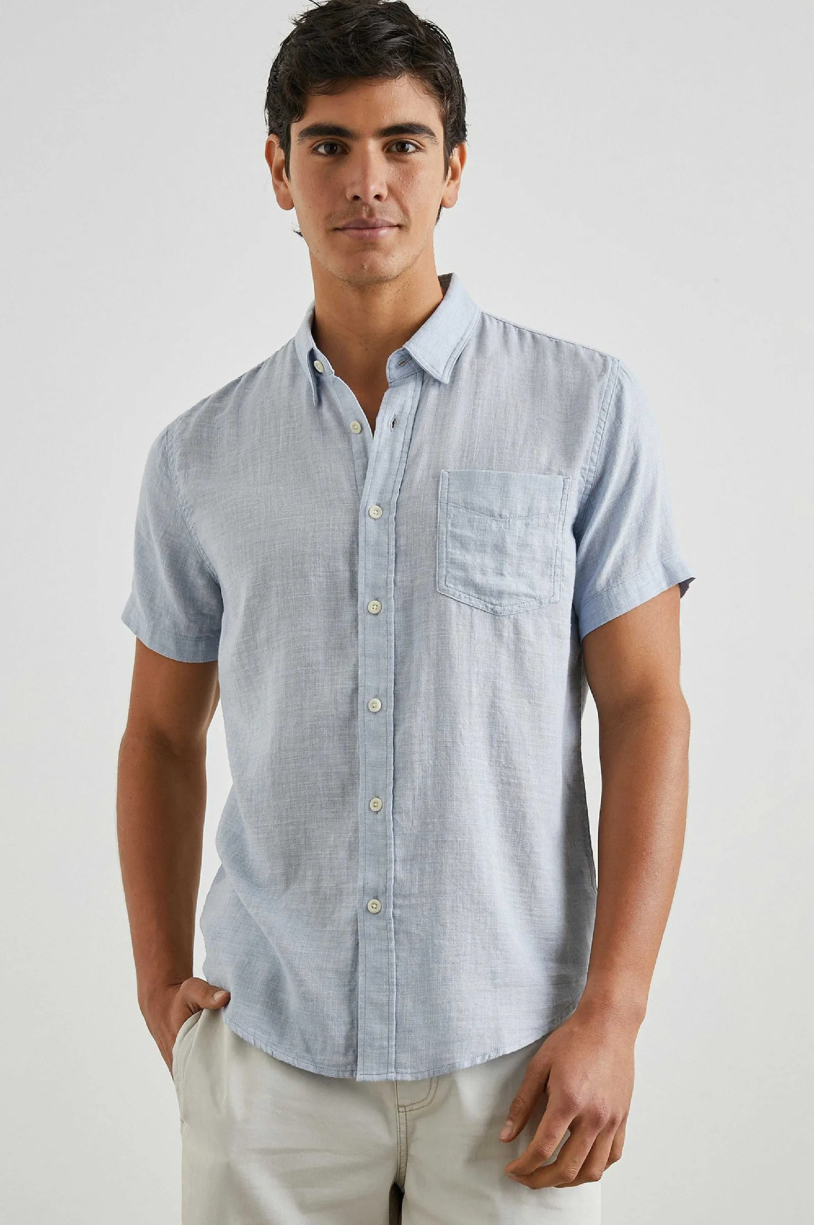 Heren Rails Fairfax Overhemd - Blauw Melange