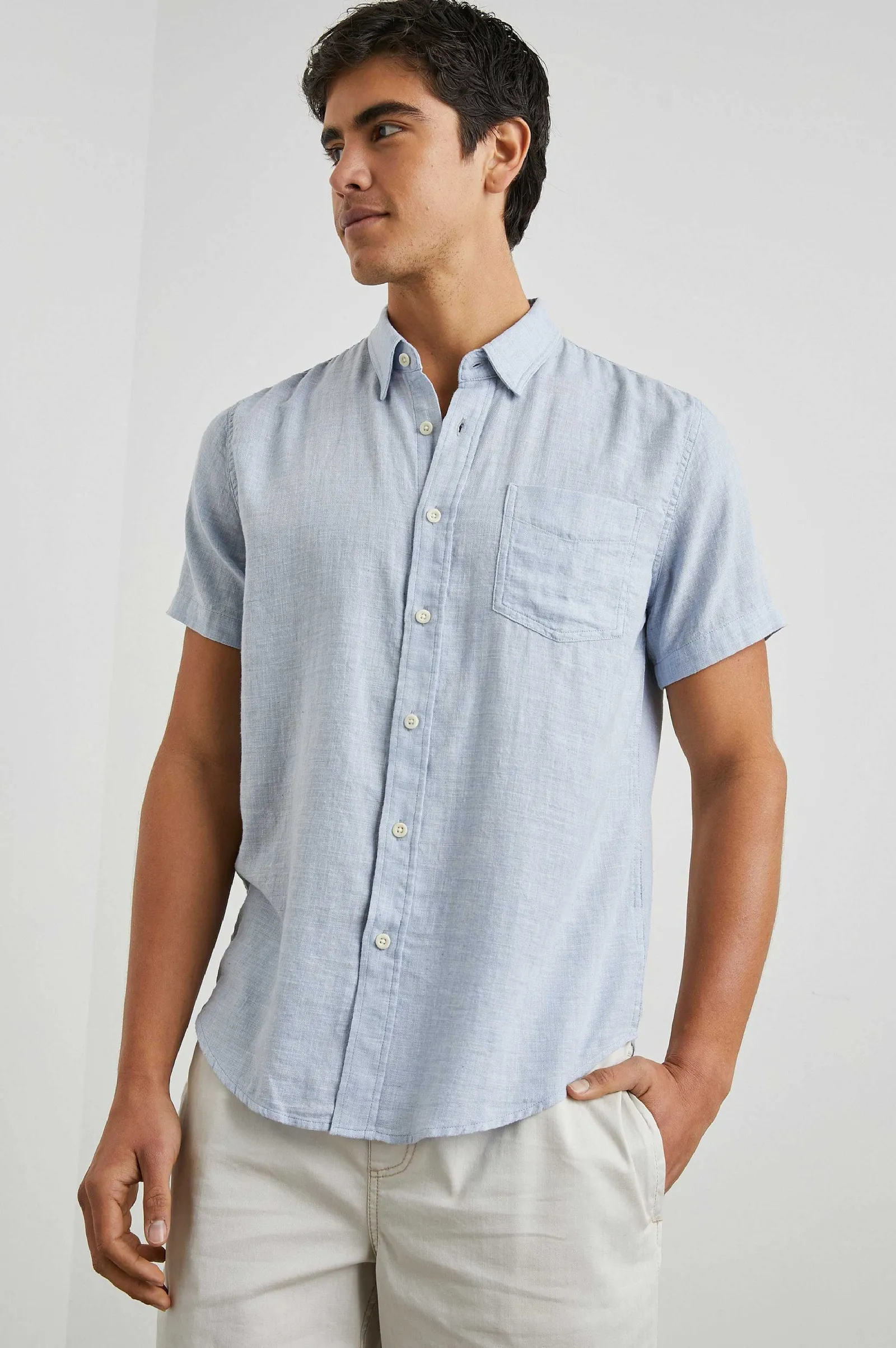 Heren Rails Fairfax Overhemd - Blauw Melange