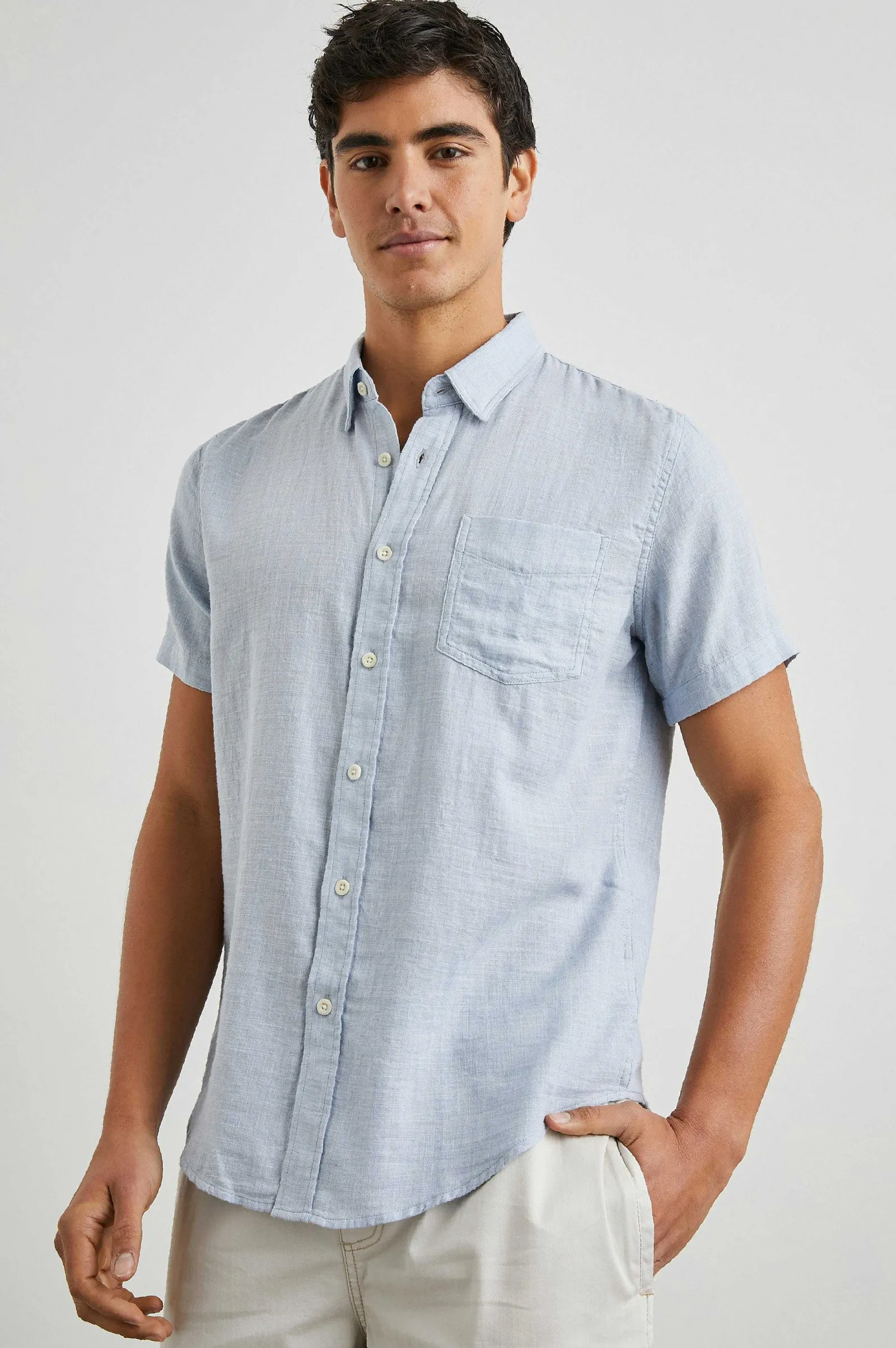 Heren Rails Fairfax Overhemd - Blauw Melange