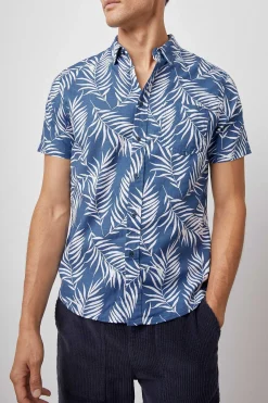 Heren Rails Fairfax Overhemd - Palm Shadow Marine