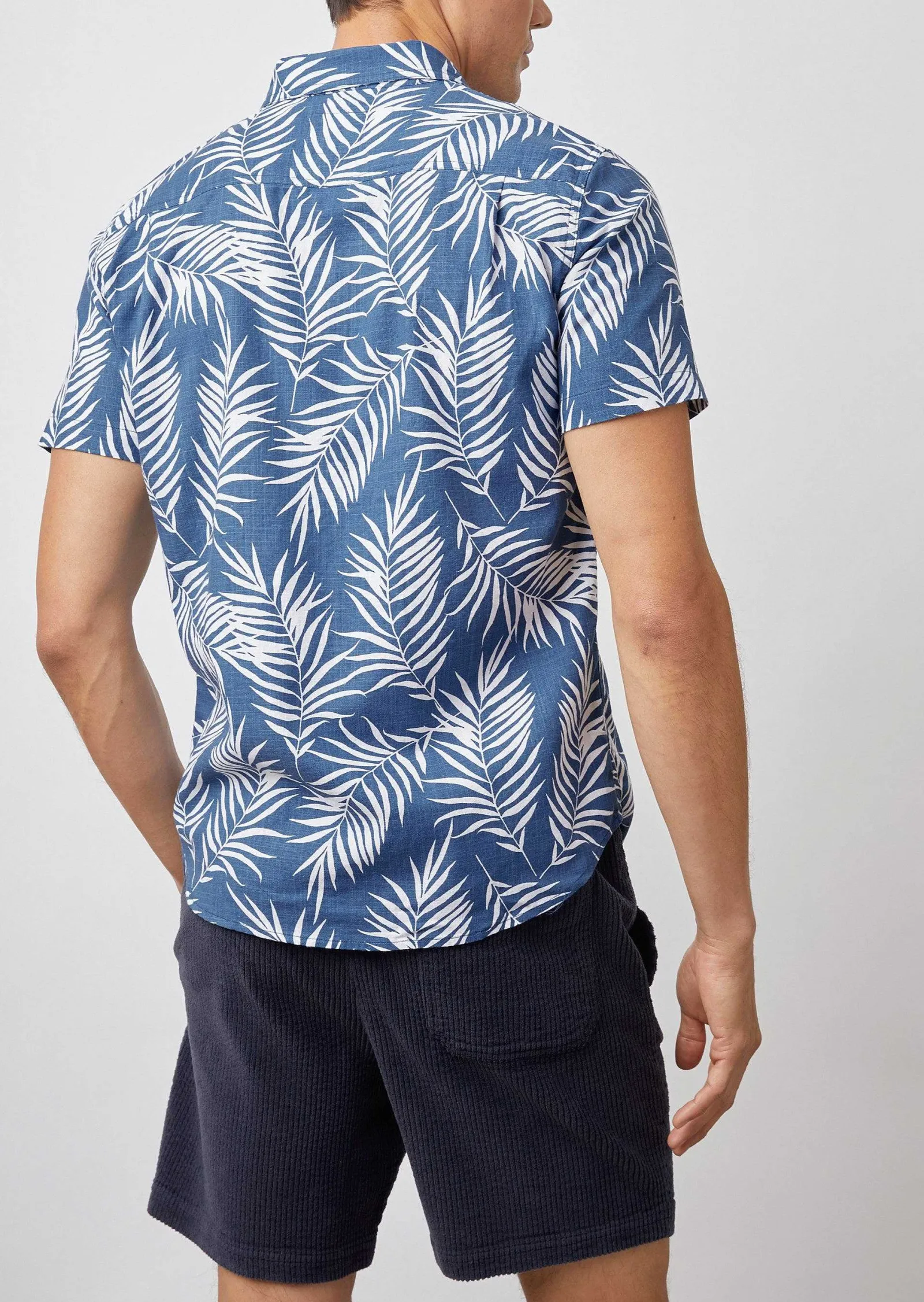 Heren Rails Fairfax Overhemd - Palm Shadow Marine
