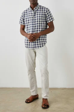 Heren Rails Fairfax Overhemd - Viking Blauw Grijs Melange
