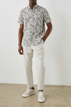 Heren Rails Fairfax Shirt - Gespilderd Bloemblaadje Monochroom